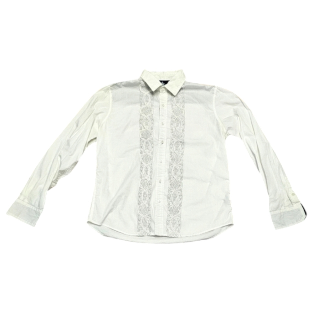 Men's‎ button up shirt with floral accents